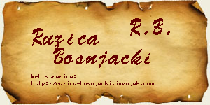 Ružica Bošnjački vizit kartica